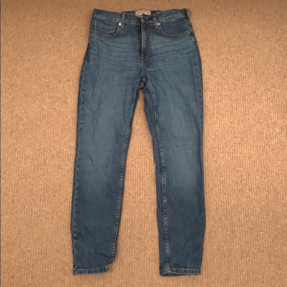 Everlane High rise straight jeans